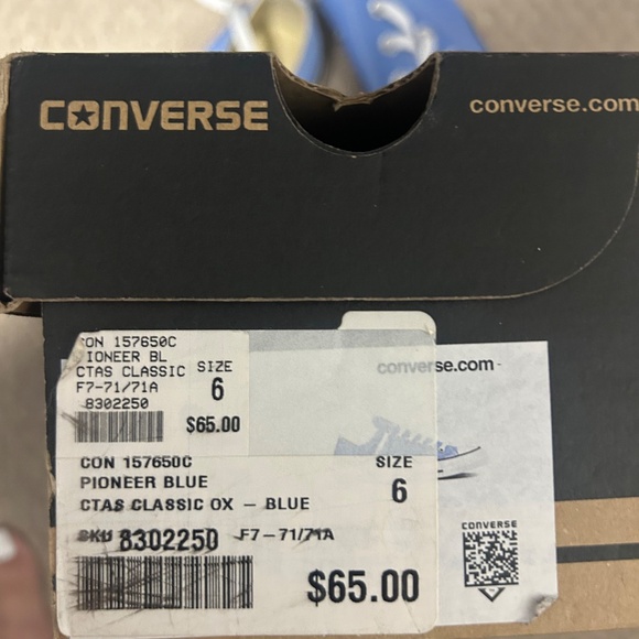 Blue Converse Shoes - Picture 2 of 2